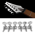 Miniatyrbilde 2 av 5: 3R3L sølv låst streng for Key Tuner Maskin for Head Halvcirkelknapp for elektrisk gitar Schaller Style Lock