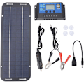 Miniatyrbild 1 av 4: 6W 18V Flexibel Solpanel Laddare Uppladdningsbar Bärbar Solpanel Billaddare med Kontroller, DUBUNS