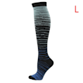 Pikkukuva 1 / 8: Strumpa Gradient Kompression Blandad Färg Tryck Mid-tubeSpor A14 ONESIZE A14 ONESIZE