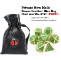 Miniatyrbild 2 av 5: Glow in The Dark Glödande blå set D&D W/ Dragon Dice Bag