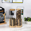 Miniatyrbillede 5 af 11: Engangs kopholder Hylde Vand Te kopper Træ dispenser med længere pind kop Display Stativ Organizer 1
