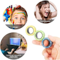 Miniatyrbild 5 av 5: Magnetiska ringar leksak, vuxen magneter ringleksaker för ångestbehandling, bra presentpaket för vuxna tonåringar barn