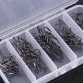 Miniatyrbilde 5 av 5: 50 stk/boks fiskekrok, spiss diskantkrok, 5 størrelser 2/4/6/8/10, fiskekrokutstyr, svart