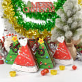 Miniatyrbild 3 av 8: 6st tårtaform julgodis presentförpackningar Cookie Snack Bakning 6röd 6st 6red 6Pcs