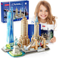 Miniatyrbilde 1 av 6: 3D-puslespill, New York City Skyline Building Model Kit, 123 biter