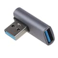 USB til USB Adapter 90 Grader USB til USB 3.0 Konverter Stik til Laptop 10 Gbps Datasynkronisering