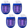 Miniatyrbilde 1 av 4: Bug Zapper inomhus, flugfälla för inomhus, elektronisk myggdödare myggzapper med blåljus för vardagsrum, hem, kök,
