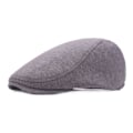 Miniatyrbillede 1 af 8: 1 stk. Bomulds kasket herre dame hue blød casual basker solid unisex re mørkegrå one size Dark gray one size
