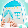 Miniatyrbild 4 av 5: Vikbart Tipitält Barntält Wigwam-Barn Lek Tält-Baby Lek Hus-Inredning Blå