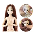 Miniatyrbilde 5 av 11: 1/6 BJD for dukke Ball Jointed Naken for dukke DIY Håndverk Interaktiv Livaktig Jente for med Bevegelige Ben Armer Lekefigur null - P