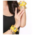 Pikkukuva 6 / 8: Magdans Handled Ankel Manschetter Armband Chiffong Guldmynt Mage Black one size Black one size