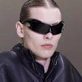 Miniatyrbilde 9 av 10: Y2K Sports Punk Solbriller Retro Steampunk Shades UV400 Briller Mirrored White