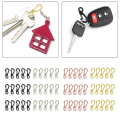 Miniatyrbild 2 av 5: Minilegering Karbinhake Klämma Tiny Spring Snap Hook Karbinhakar Zinklegering Mini Paracord Krok Nyckelring Klaps EDC för nyckelring 30PCS