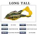 Miniatyrbilde 3 av 5: Roterende dobbeltbeint Thunderfrog 9cm/13,7g Flytende utendørs fiske biomimetisk agn