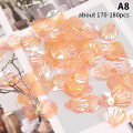 Pikkukuva 1 / 8: 1 pussi Shell Fish Scale Paljetti Eye Face Stickers Makeup Rhinest A8 onesize A8 onesize