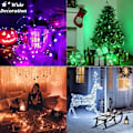Miniatyrbild 7 av 8: Inomhus julgransljus, 10m, 100 LED-lampor, USB, med koppartråd, 18 växlande färger, 24 lägen, RGB, vattentät dekoration färgglad 100 LED