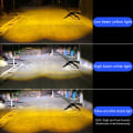 Miniatyrbilde 5 av 5: 1. 3-linjers motorsykkel frontlykt LED arbeidslys tofarget Hi/L