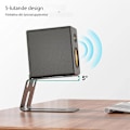 Miniatyrbild 4 av 7: Studiomonitorstativ, 2-pack högtalarstativ för skrivbord eller bokhylla, stabila högtalarstativ för hemstudio eller kontor