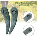 Miniatyrbild 5 av 5: 24-pack Bosch Grästrimmerblad för Bosch Durablade Art 23-18 LI Art 26-18 LI Grästrimmers, Ersättningsblad för Grästrimmer. green Flat teeth