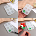 Miniatyrbild 3 av 5: Färgpalett Form Konstnär Färgpalett Form 6-Gird Rund Form DIY-färgbricka Mould för barn