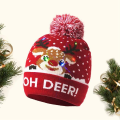 Miniatyrbilde 6 av 8: Kreativ blinkende LED-lys julelue Snømann Vinter varm C A12 one size A12 one size