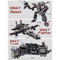 Miniatyrbillede 3 af 5: 750 stk/ sæt Byggeklodser Legetøj til Børn Teknik Robot Bilfigurer Klodser Pædagogiske Legetøj Drenge Gave