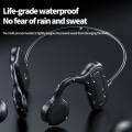 Miniatyrbild 4 av 5: Trådlösa Bluetooth-hörlurar Benledningshörlurar On-ear Sports Headset - Svart