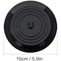 Miniatyrbild 2 av 4: Silikon Badkarsproppar Diskbänksplugg Köksbänkplugg 15 cm Diameter för Kök, Badrum och Tvättstugor Universal Avloppsplugg (1 st, Vit)