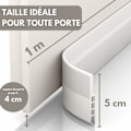 Miniatyrbillede 2 af 5: Trækstopper & Dørforsegling - NY Isolerende Dørbund (Hurtig at Installere), Ideel til Isolering Mod Kulde, Støj & Fugt (1 x Hvid).