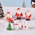 Miniatyrbillede 5 af 5: Juletræ Snemand DIY Miniature Haveindretning Julemanden M Grøn 1stk Green 1pc