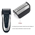 Miniatyrbillede 2 af 5: 30b Razor Blade til Braun 310 udskiftningsbarbermaskine Mesh Cover Sort
