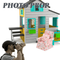 Pikkukuva 3 / 4: 1 Set Docksoffa Soffa Modell Miniatyr Möbler Miniatyr Dekoration Barn Låtsaslek Leksak Rosa 7,7x6,5cm