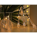 Miniatyrbillede 3 af 4: LED Solcelled Vanddråbe Lyskæde Vandtæt Juledekoration