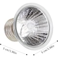 Miniatyrbillede 3 af 5: 2 stk. Turtle Heat Lamp, 25W Full Spectrum UVA/UVB LED-varmelampe