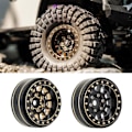Miniatyrbillede 2 af 11: 4 stk. Messing Beadlock Fælge 12-Eget Hjul til 1/18 TRX4M 1/24 SCX24 Deadbolt-RC Crawler Beadlock Hjul Opgradering Tilbehør null - A