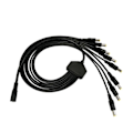 Miniatyrbillede 5 af 5: Power Splitter-kabel 1 hun til 2/3/4/5/8/10 han DC5,5 mm x 2,1 mm splitterforlængerkabel til CCTV-sikkerhedskamera One for three