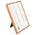 Miniatyrbild 1 av 5: Elegant Ringdisplayhållare Vikbar Träram Örhängeshållare Smyckesförvaringsbricka Organizer Halsbandsställ för Visning null - A