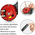 Miniatyrbillede 4 af 5: 300DB Super Toghorn 12V 300DB Super Toghorn til Lastbiler SUV Bil Båd Elektrisk Horn Motorcykler Højt Toghorn..