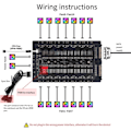 Miniatyrbillede 2 af 5: Moderkort 4 Pin PWM Køler Fan Hub Splitter 16 Way Extension SATA Power Port