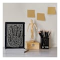 Miniatyrbild 5 av 5: Rektangulär metallvariant nålmålning Handläge 3DHandprint