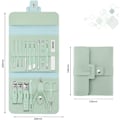 Miniatyrbild 3 av 5: Nagelklippare Bärbar Set - Manikyr Set Rostfritt stål Nagelklippare Set med hopfällbar påse Manikyr Cutter Kit (16 STK/ SET, Grön)