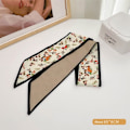 Miniatyrbild 1 av 7: Nytt mode sidenscarf hårband Long Ribbon Bow n Printing Hai A6 one size A6 one size