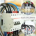 Miniatyrbilde 2 av 5: 120 stk. krympeklemmer sett elektriske klemmer for bil med krympebatteriklemmer SC-kontakt munn oversikt og isolasjonshetter rød svart