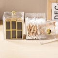 Miniatyrbillede 5 af 7: Organizer Badrumsburk Förvaringslåda för bomullspinne S Transparent one size Transparent one size
