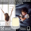 Miniatyrbillede 2 af 5: Touch Wake Up Natlampe med solopgangsimuleringsvækkeur, 3-vejs dæmpbar varm hvid sengelampe RGB Ambient bord natbordslampe, timerfunktion