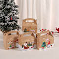 Miniatyrbilde 4 av 8: 4 stk kakeboksform God jul Godisbokser Vesker jul B one size B one size