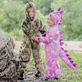 Pikkukuva 2 / 4: Sööt dinosaurusten asu lapsille, pojat ja tytöt, hyppyasu, Halloween, Purim, karnevaali, juhlat, näytös, vaatteet C85m70 Szz 4 L (110-120cm)