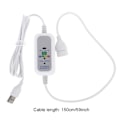 Miniatyrbillede 10 af 10: 12V~24V til 5V 3A Mini USB strøm 3-trådet bilopladerkabel null - Lige hoved