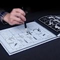 Miniatyrbillede 3 af 5: Kinesisk kalligrafi Kopi bog Ouyang Xun Almindeligt manus Vandskrivning penselklud