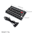Miniatyrbillede 4 af 5: Moderkort 4 Pin PWM Køler Fan Hub Splitter 16 Way Extension SATA Power Port